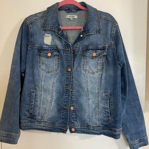 Refuge+ Jean Jacket lightly distressed